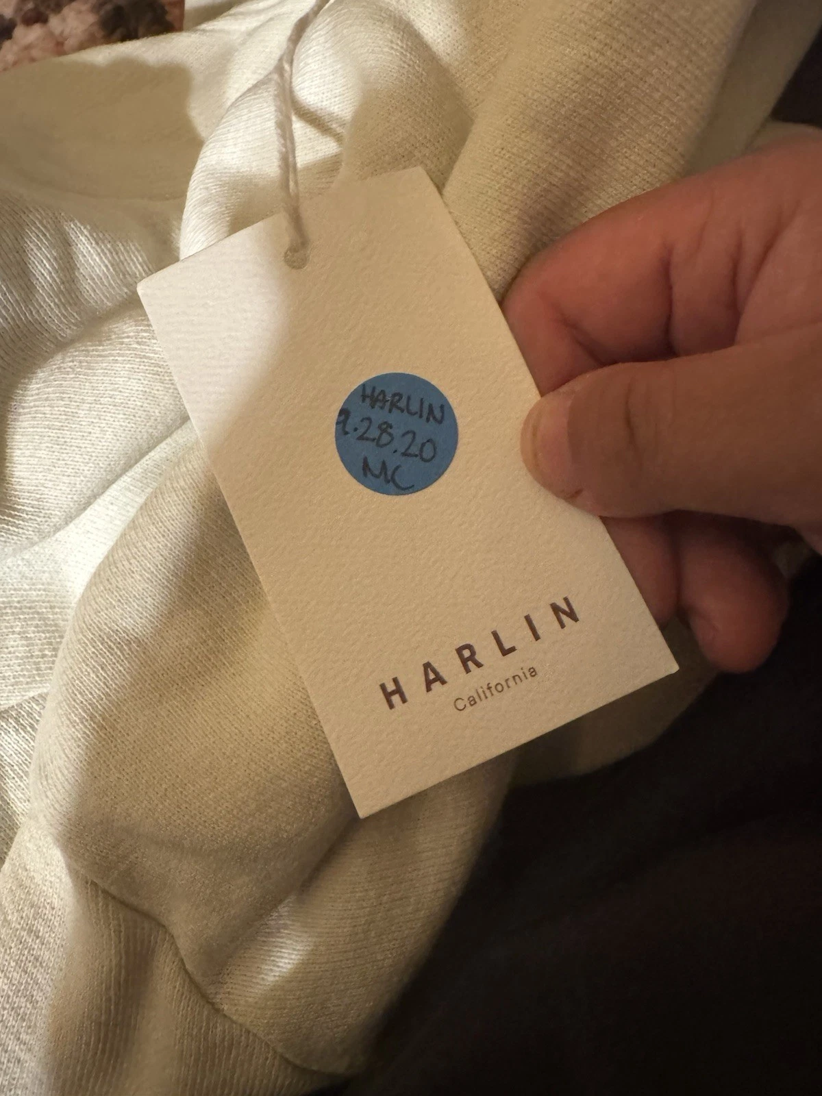 OFF WHITE Felpa con cappuccio Harlin California Small in guscio d’uovo uomo donna small nuova con etichetta