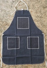 5  Industrial Work Shop Denim Blue 28 36 Bib Apron W/Pockets