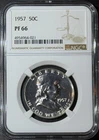 1957 Silver Proof Franklin Half Dollar NGC PF 66 #45408