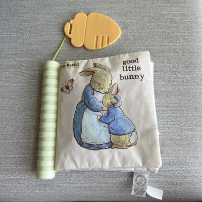 Beatrix Potter Peter Rabbit Teether Spine And A Carrot Shaped Soft Book Toy