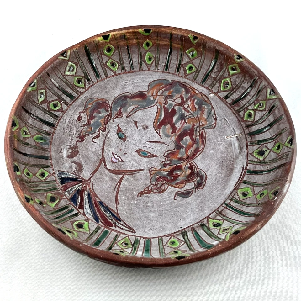 ASSIETTE Ancienne Céramique 50 FERNANDE KOHLER à VALLAURIS, treinen/capron... - Photo 2/4