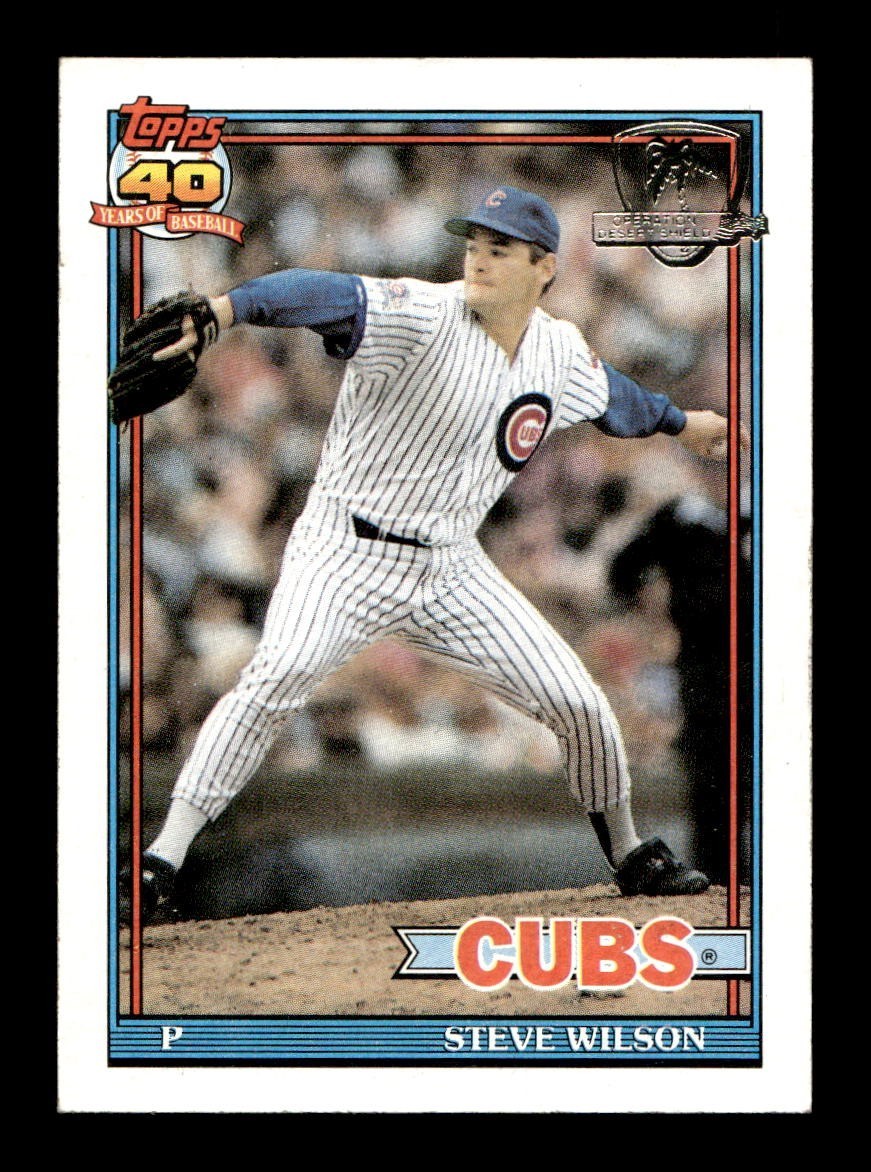 1991 Topps DESERT SHIELD #69 Steve Wilson Cubs EX-MT *T6