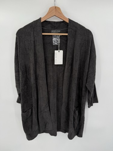 NEW Barefoot Dreams CozyChic Ultra Lite Sweater Small Dolamn Ribbed Cardigan