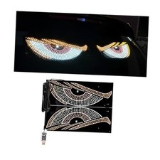 2PCS Car Devil Eyes Light, 11.8in x 4.72in Dynamic Flex Vehicle StyleA