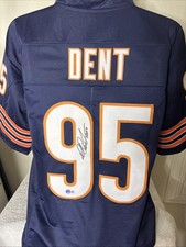 RICHARD DENT AUTOGRAPHED SIGNED CHICAGO BEARS JERSEY BECKETT WITNESSED
