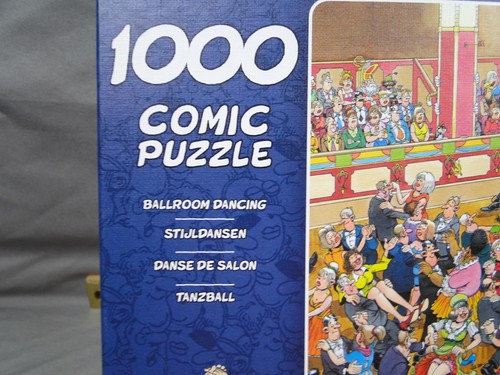 Jan van Haasteren Ballroom Dancing Comic Puzzle 1000 Piece Complete Jumbo - Picture 2 of 4