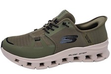 Skechers Glide Step Grün/Oliv 232930 OLBK Herren Schuhe Sneaker