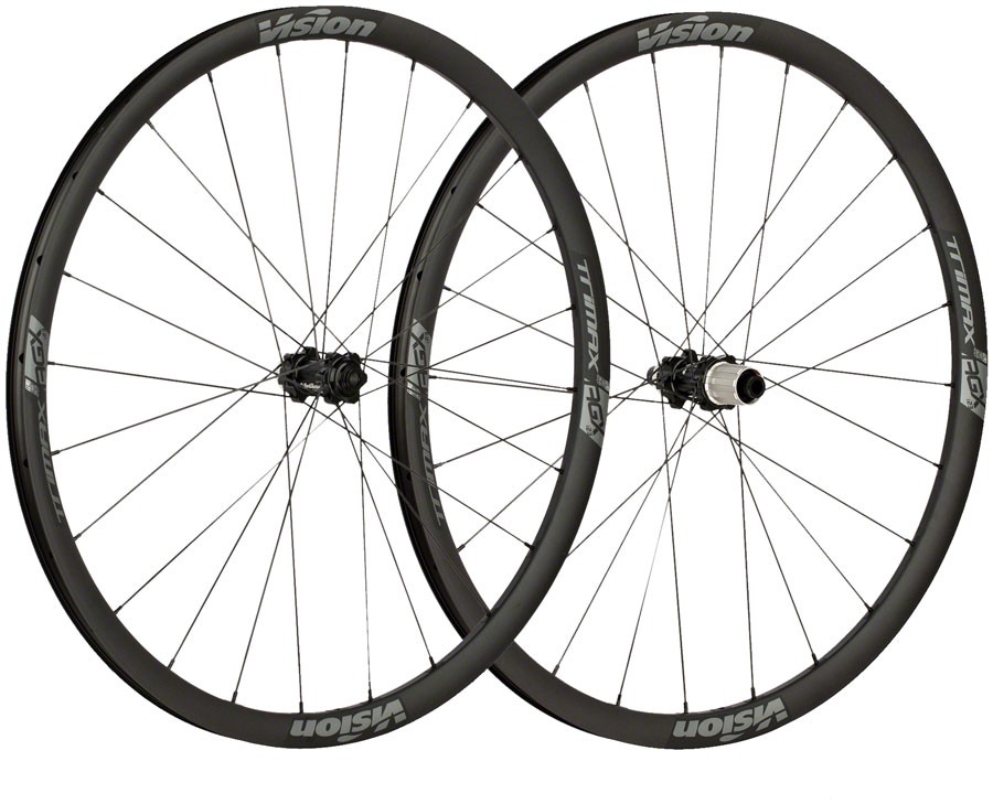 Vision TriMax i23 AGX Wheelset 700c Disc Centerlock 12x100 12x142 Black