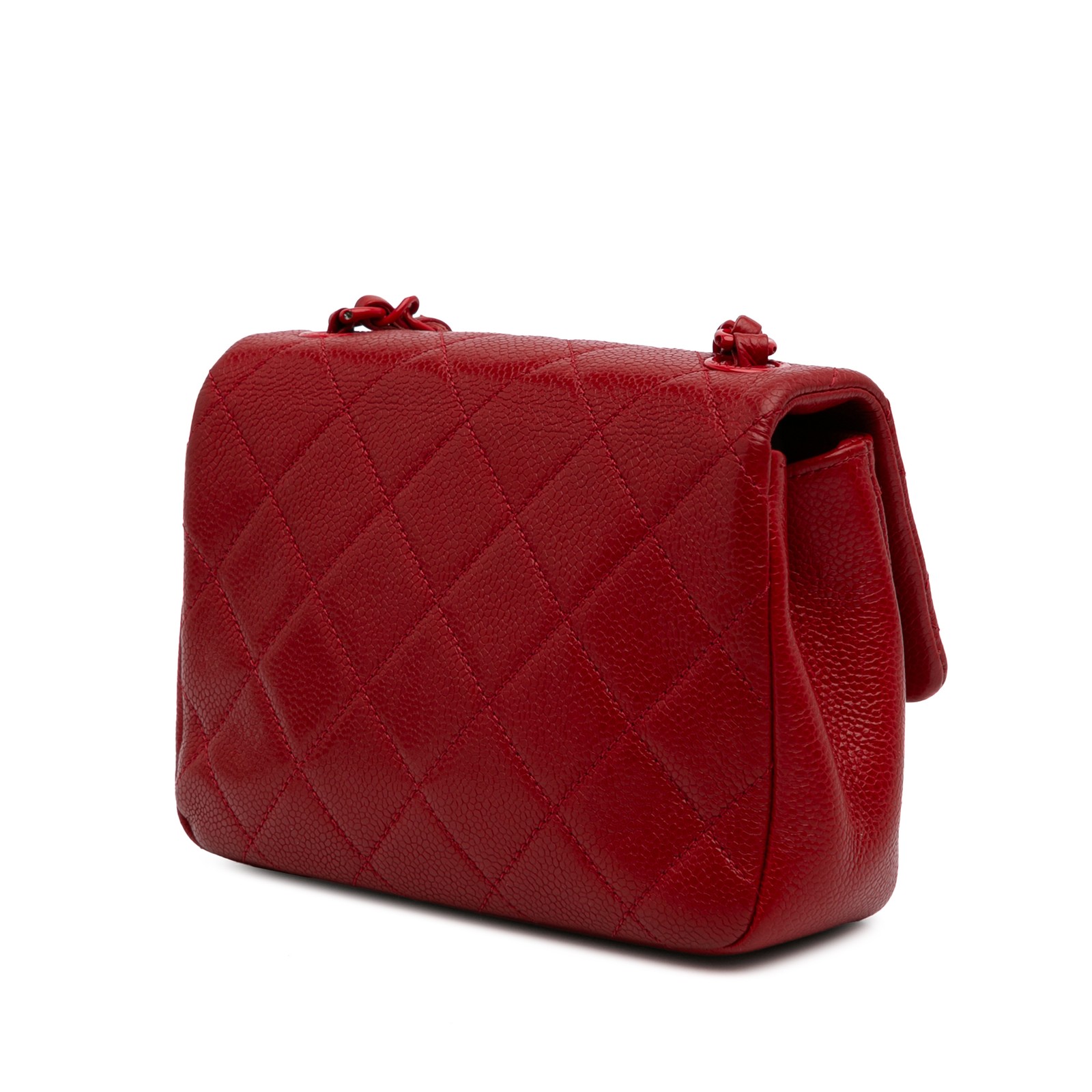 Authenticated Chanel Mini Square Caviar Incognito… - image 2