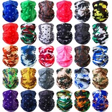 30 Pcs Neck Gaiters Scarf Elastic Wrap Headband Sweat Absorbing Bandana for W...