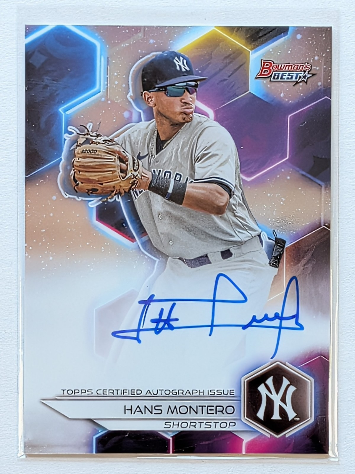 2023 Bowman's Best Hans Montero Best of 2023 Auto #B23-HM New York Yankees