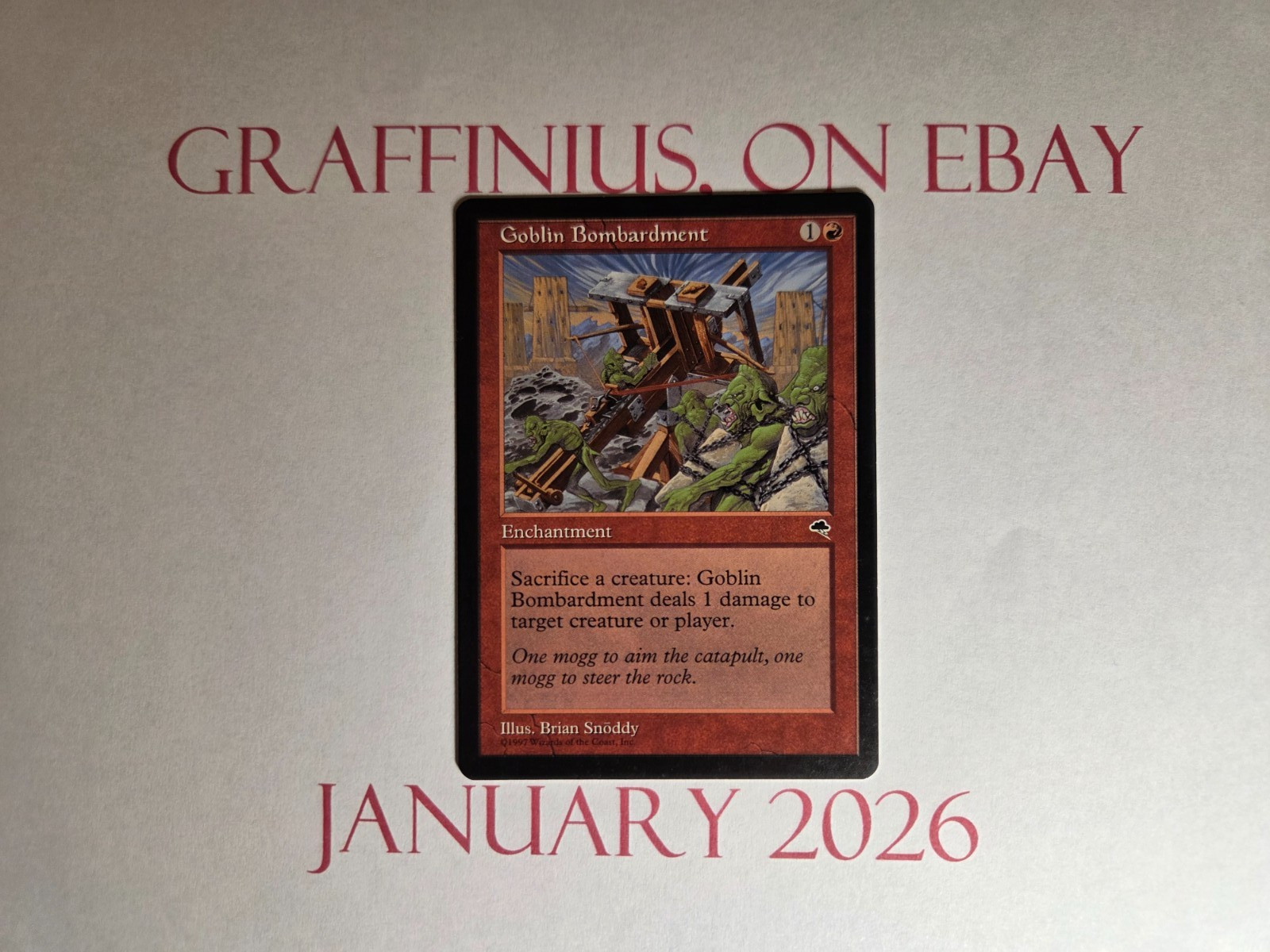 Goblin Bombardment Tempest MP MTG Magic the Gathering