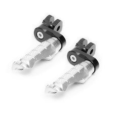 Silver R-FIGHT Front 25mm Adjustable Foot Pegs For Yamaha YZF R3 19 20 21 22 23