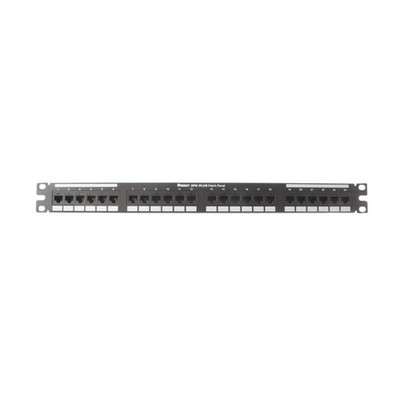PANDUIT Category 6 Push-in Patch Panel, 24 Ports, DP24688TGY
