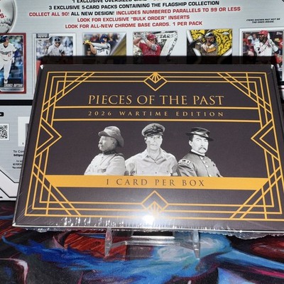 2026 Pieces of the Past Wartime Edition Hobby Box - 1 Relic Card Per Box Sealed