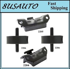 4 Pcs Motor Trans Mount Fit 1961-1962 Pontiac Tempest 3.5l - Manual Trans