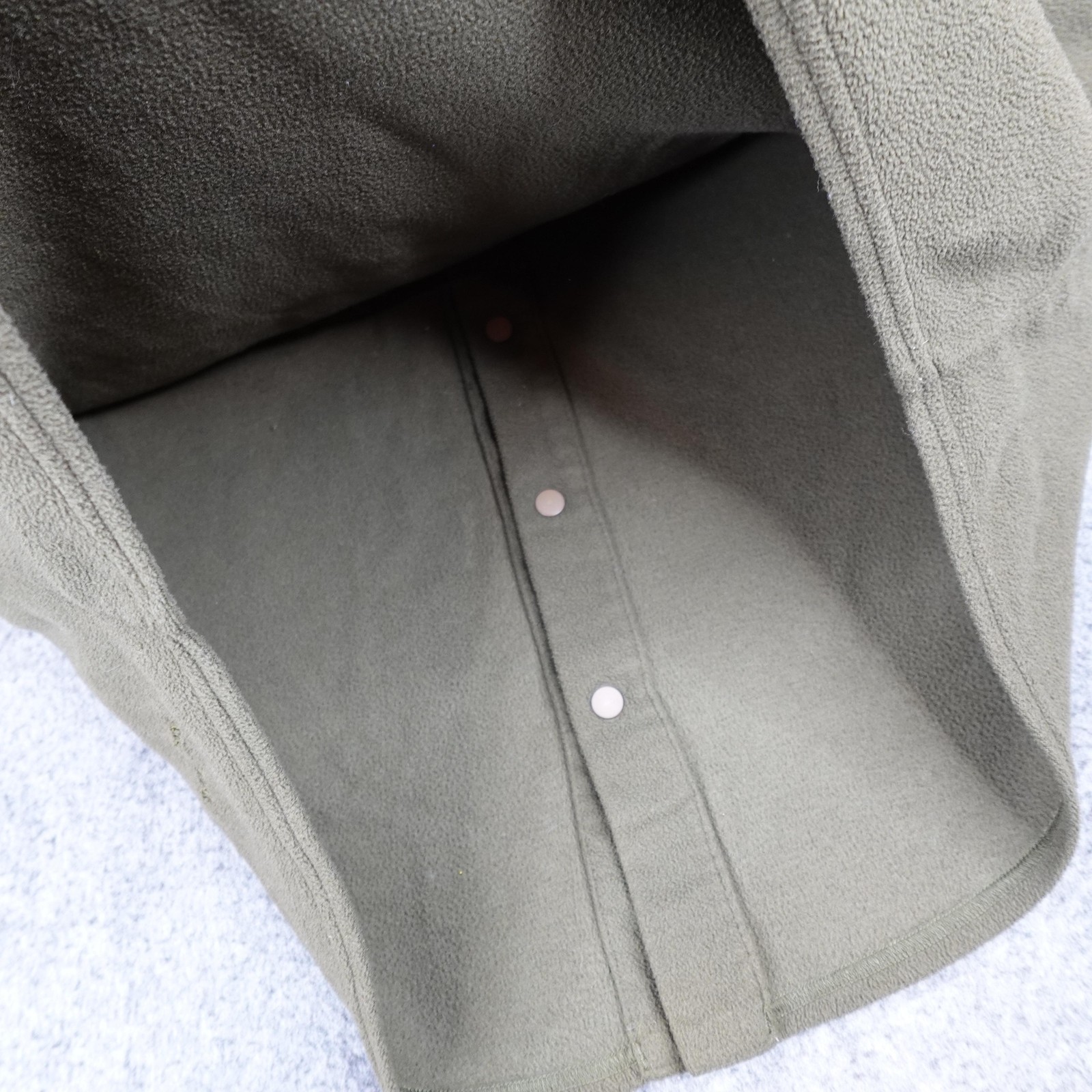 Vintage Patagonia Jacket Mens Medium Olive Micro D-Luxe Synchilla Shacket Y2K thumbnail 14