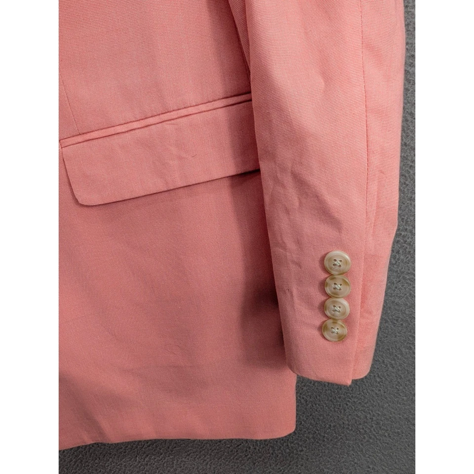 Abrigo Blazer Chaqueta Deportivo Rosa Saddlebred Para Hombre Talla 48L 2 Botones Ventilados Informal Foto 4 de 4