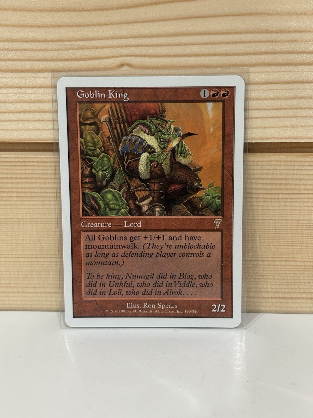 Magic the Gathering - Goblin King - 7th Edition - MTG - Regular - LP - MTG