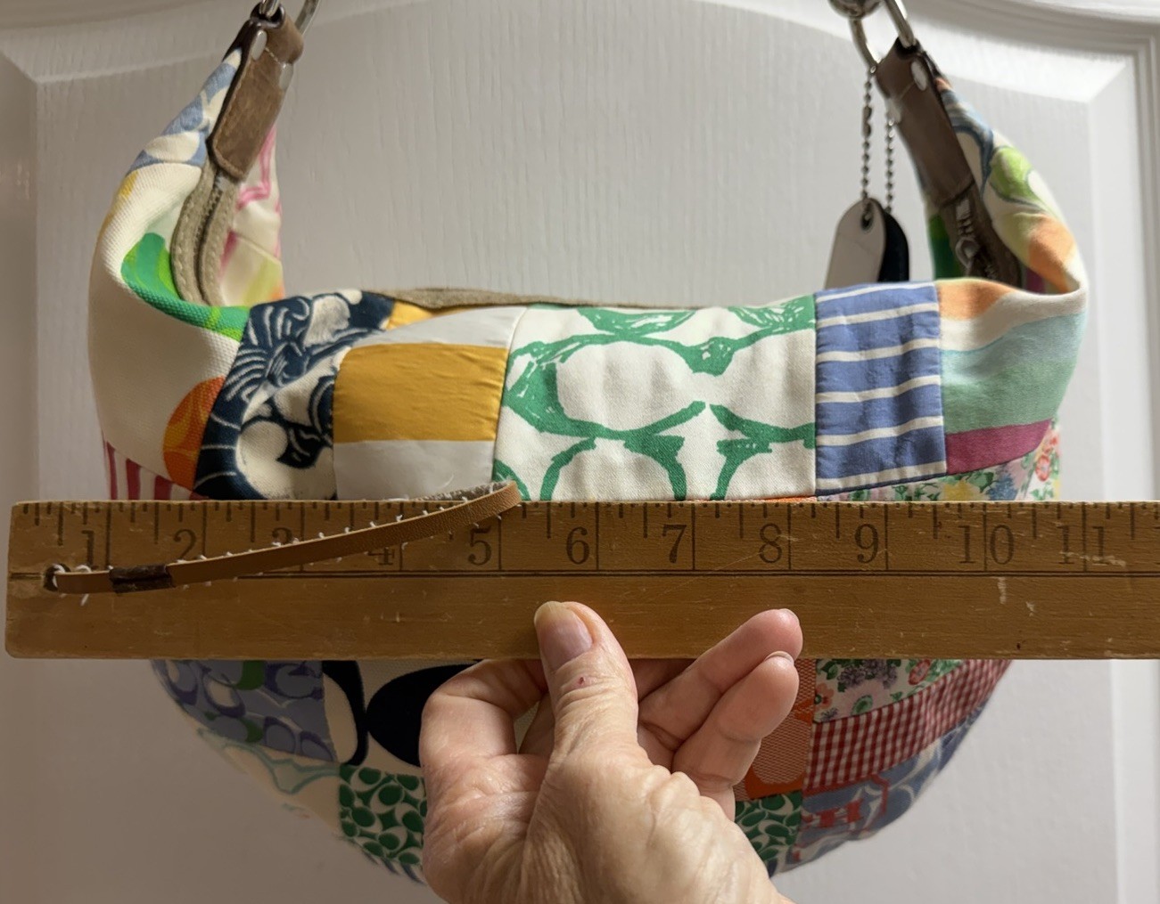 Coach Hampton Patchwork Multicolor Patchwork Hobo… - image 7