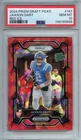 2024 Panini Prizm Draft Jaxson Dart RED ICE Prizm Rookie RC #147 PSA 10 GIANTS
