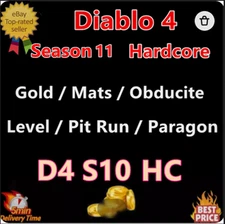 Diablo 4 Season 11 Hardcore🔥Leveling GOLD Boss MATS Pit Run🔥HC Virtual Item