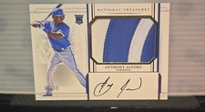 2017 National Treasures  RC Materials Anthony Alford #213 Gold 22/49 AU, MEM, RC