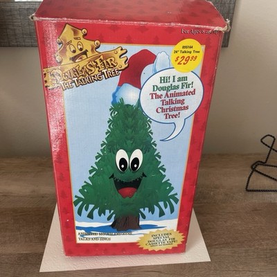 Gemmy 1990 s Douglas Fir Animated Talking Christmas Tree Parts Only