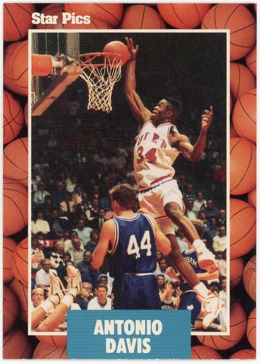 1990 Star Pics #3 Antonio Davis UTEP Miners Basketball Card