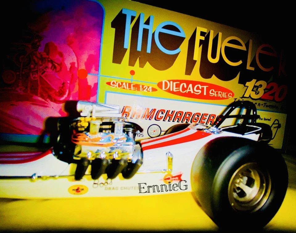 NHRA Ramchargers 1:24 Top Fuel NITRO Dragster 1320 FUELERS Diecast Rail “RARE” - Image 2 of 4