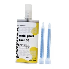  Metal Panel Bond 60 Adhesive 200ml Cartridge & Two Application Mixing Nozzles 