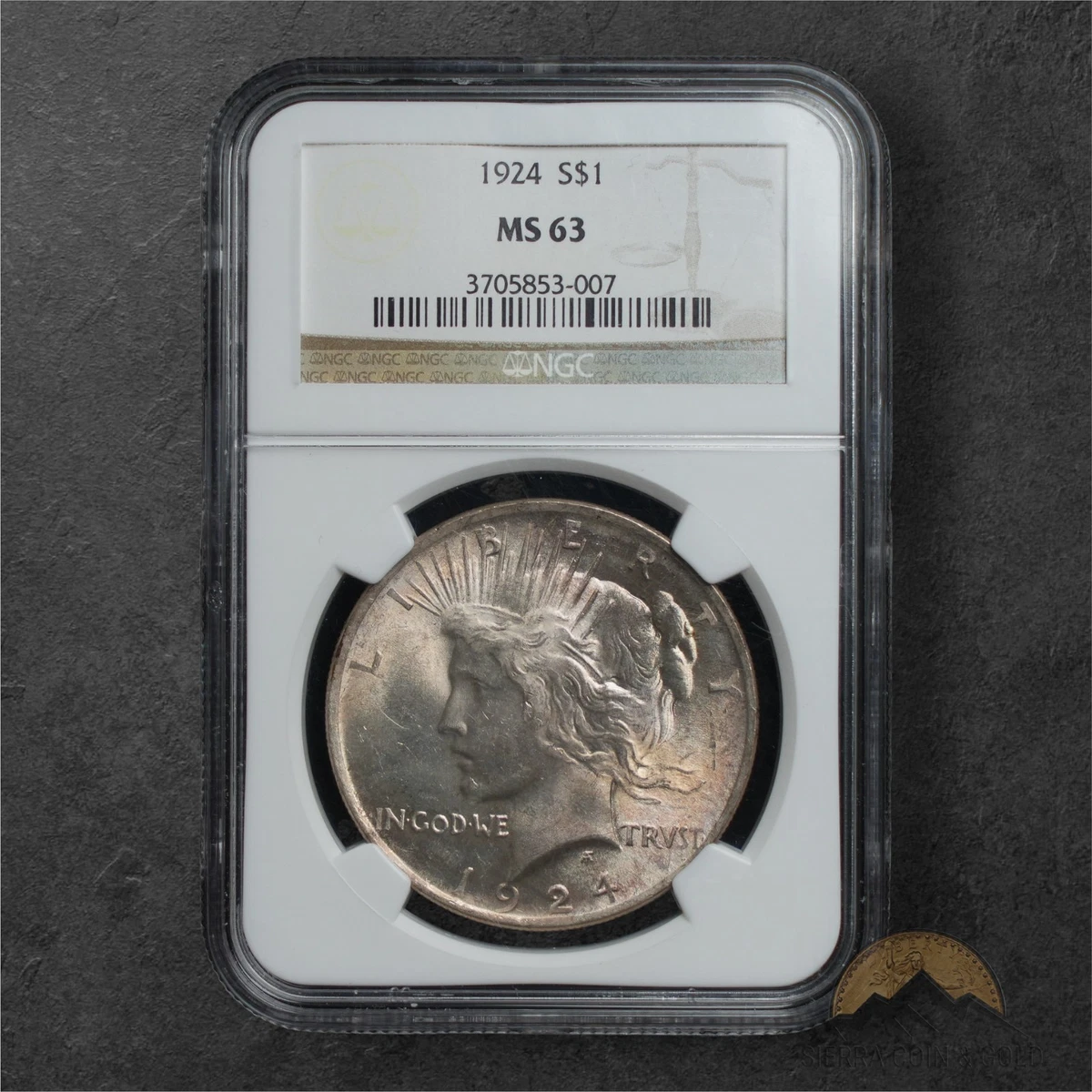 MS 63 Graded 1924 Year Peace Dollars (1921-1935) for sale | eBay