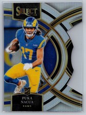 2023 Panini Select #199 Puka Nacua Silver Prizms Die Cuts