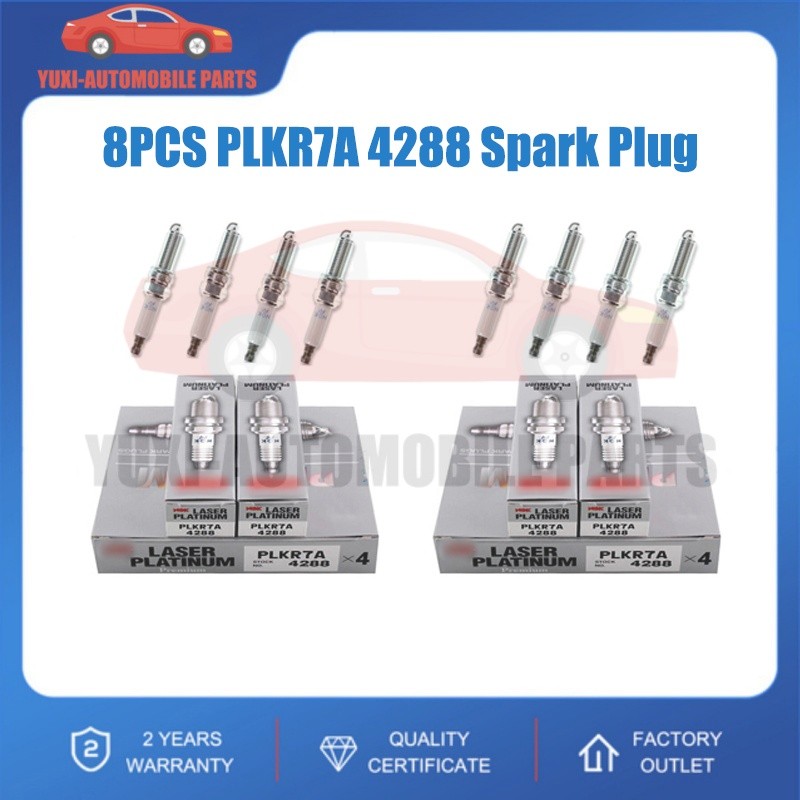 Genuine Set of 8 PLKR7A 4288 Spark Plug Laser Platinum For Benz C230 C250 C280