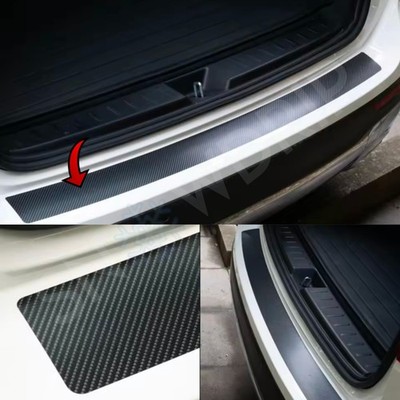 For MERCEDES C CLASS REAR BOOT BUMPER GUARD SCRATCH PROTECTOR CARBON VINYL