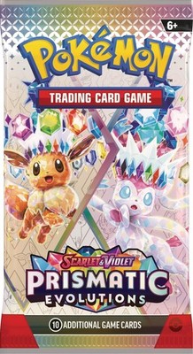 Pokemon 100-10111 Prismatic Evolutions Booster Bundle - 6 Sealed Packs |  eBay