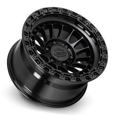 Set of 4 - 17x8.5 Lock Off-Road Mojave DOUBLE BLACK 6x135 +25mm 87.1mm CB