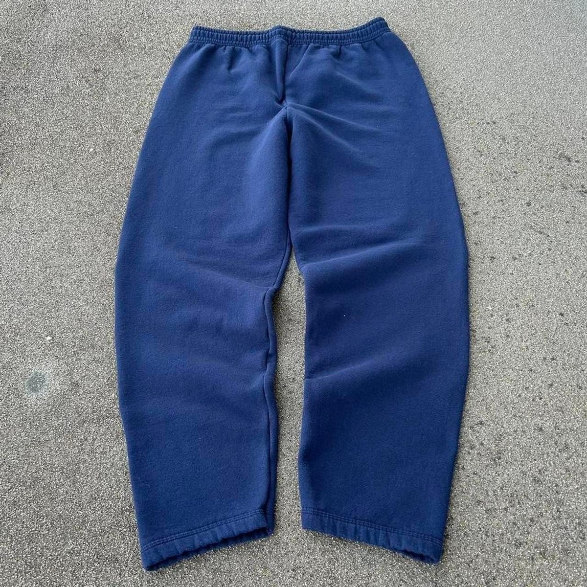 Vintage 80s Fruit of the Loom Baggy Wide Leg Navy XL Fleece