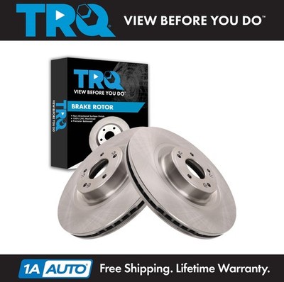 TRQ Front Brake Rotor Set Fits 2017 Genesis 2012-2016 Hyundai 2015-2017 Kia