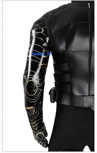 The Avengers Winter Soldier Bucky Barnes Cosplay Costume Outfit for Men Hallowe - Picture 13 of 24
