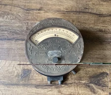 Antique Weston  Electrical Instrument Co Voltmeter No. 14842 Bree Ship