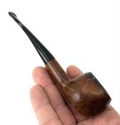 Vintage Estate IRC Dijon Billiard Tobacco Pipe Brown Briar Black Stem France — photo 3