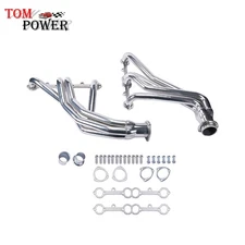 Ceramic Coated Long Tube Exhaust Headers for 1966–91 Chevy GMC SBC Trucks SUVs