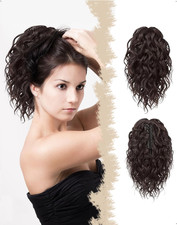 Coda Capelli Extension Con Coulisse, 30 Cm Corta Pinza Clip Estensione Naturale