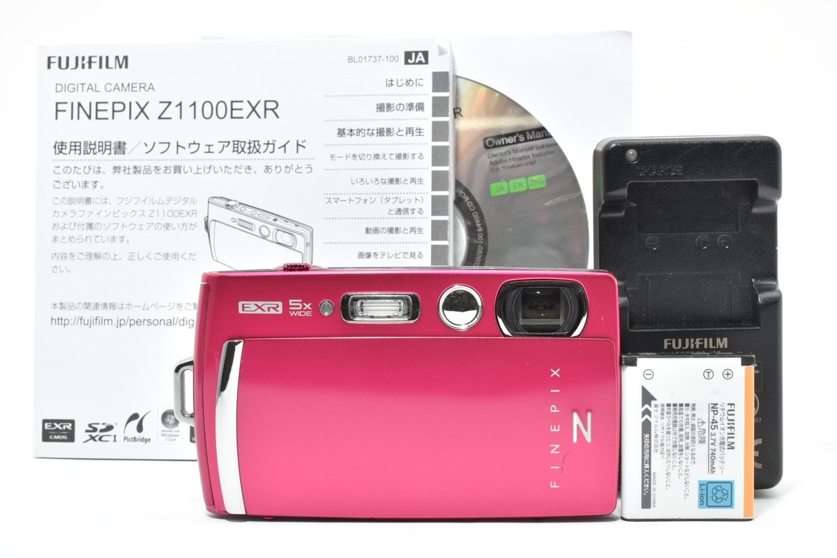 NER MINT] FUJIFILM Finepix Z1100EXR Digital Camera pink From Japan 