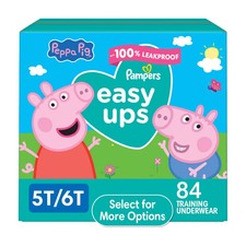 Pampers Easy Ups Peppa Potty Training Pants Girls Size 5T-6T, 84 Count Select f