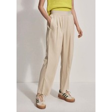 NWT Varley Riggs Loose Wide Leg Pants Oyster Grey Tan 29" Inseam Trousers Large