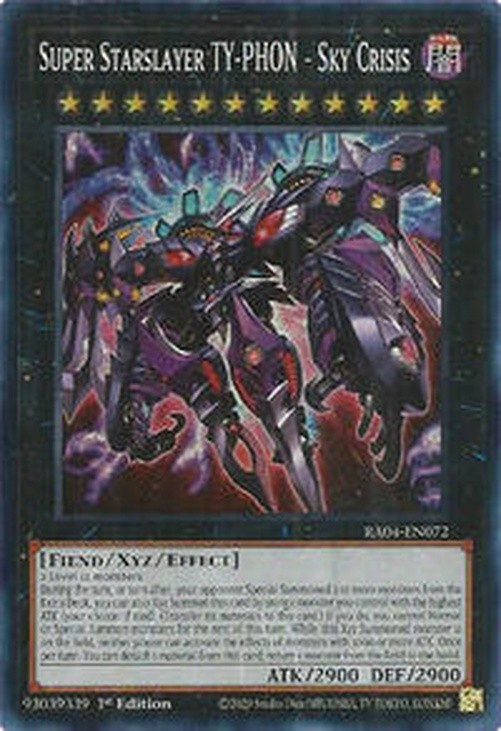 Yugioh- Super Starslayer TY-PHON - Sky Crisis (Super Rare) (1st)-RA04-EN072 (P)