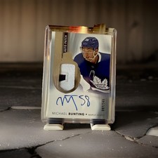 2021-22 Upper Deck The Cup - Rookie Auto Patch Michael Bunting /249 (RC,AU, MEM)
