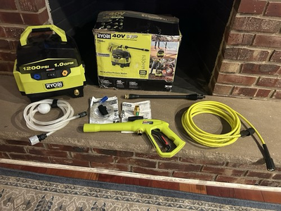 #ad Ryobi 1200 psi 40V Brushless Pressure Washer Tool Only RY40HPPW12B $119.00
